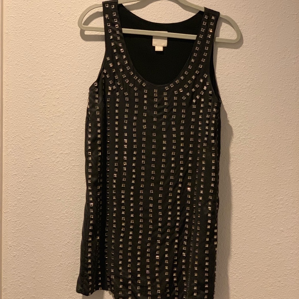 Line & Dot rhinestone dress